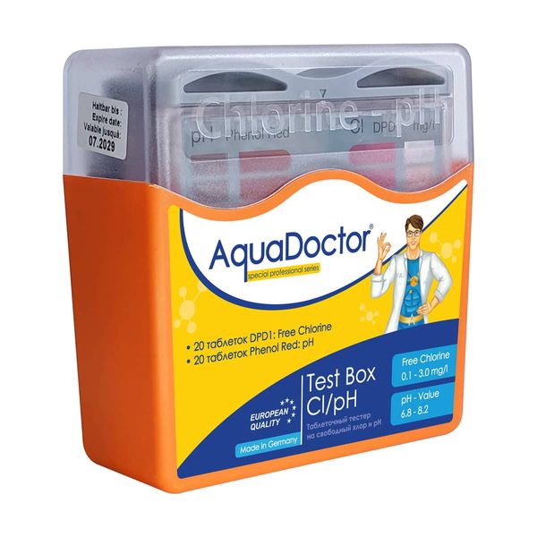 Тестер AquaDoctor Test Box Cl/pH для определения состояния pH в бассейне 23544 фото