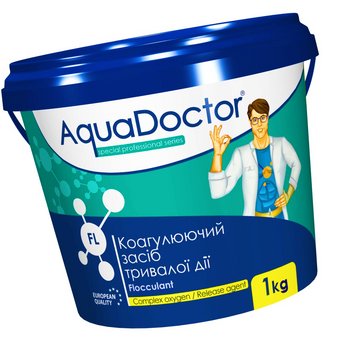 Коагулянт для бассейна в гранулах AquaDoctor FL 1 кг. Флокер против мутности и для осветления воды бассейна 19394 фото