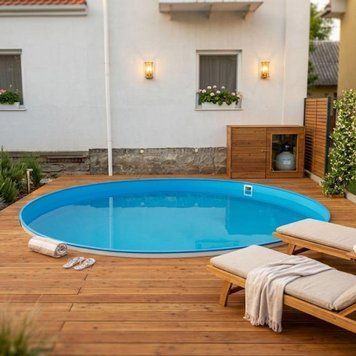 Немецкий морозостойкий бассейн Hobby Pool Milano круглый, 300x150 см, лайнер 0.6 мм, 10.6 м&sup3;, комплект Col30156КТ фото