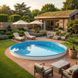 Немецкий морозостойкий бассейн Hobby Pool Milano круглый, 600x120 см, лайнер 0.8 мм, 31 м&sup3; Col60158 фото 1