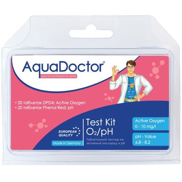 Тестер для води в басейні AquaDoctor Test Kit O2/pH 23543 фото