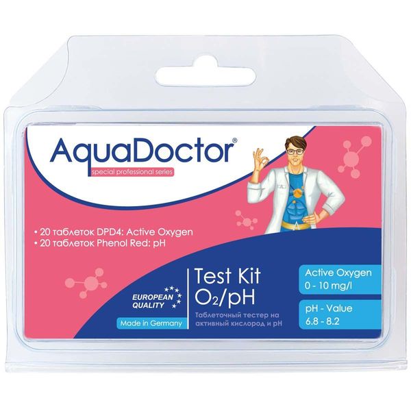 Тестер для води в басейні AquaDoctor Test Kit O2/pH 23543 фото