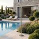 Летний душ Tres Garden/Pool серебристый 230 см 250 мм испанский для дачи и бассейна