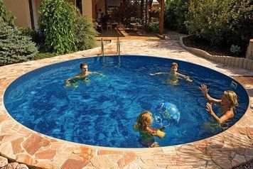 Морозостойкий бассейн Azuro Ibiza круглый, 500x150 см, 30 м&sup3;, лайнер 0.3 мм, Чехия ibiza-1.5 фото
