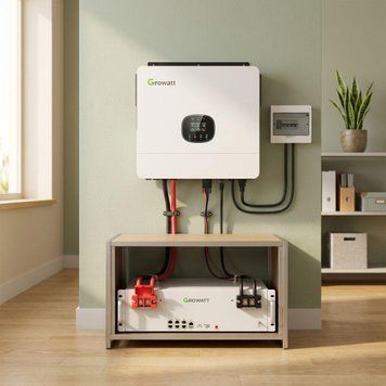 Гібридний інвертор Growatt 12 кВт у комплекті з акумулятором LiFePO4 5,12 кВт&middot;год DEYE13 фото
