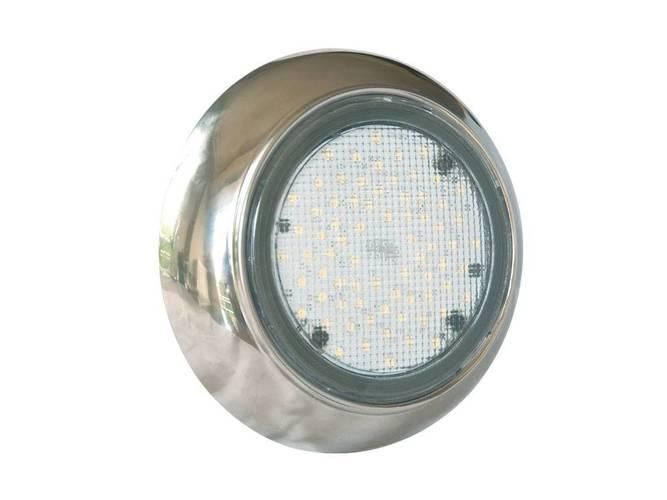 Прожектор AISI 304 125мм, накладний mini Clicker 36LED, 6Вт, 12В нержавіючий  PG-051181SS фото