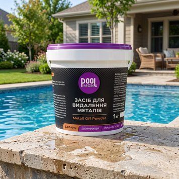 Порошковий засіб Poolman Metall Off Powder 1 кг для видалення металів з води басейну 50150Pool фото