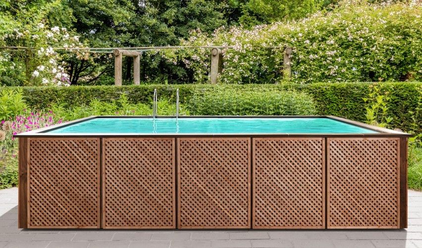 Модульный бассейн WOODY (Вуди) Piscina Laghetto Италия 200X400X120 GAKITDVC24BLS6W фото