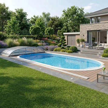 Немецкий морозостойкий бассейн Hobby Pool Milano овальный, 525x320x120 см, лайнер 0.6 мм, 20 м&sup3; aqb-03546 232053-08 фото