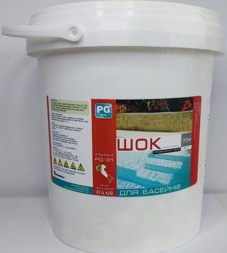Швидкий шоковий хлор Barchemicals PG-31.5 5 кг у таблетках 7 г для дезінфекції басейну PG-31.5 фото