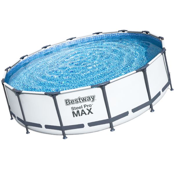 Каркасный бассейн Bestway Steel Pro Max 56438 (457 х 122 см), с программатором, комплектом для уборки и химии 56445-Y фото