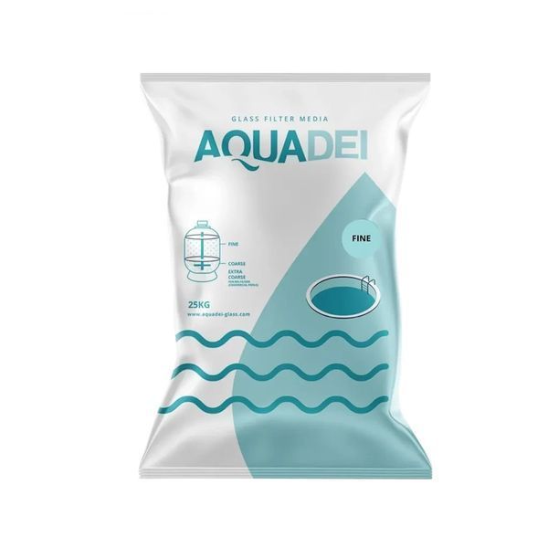 Стеклянная засыпка AquaDei Fine 0,5&ndash;1,2 мм 25 кг для фильтрации воды в бассейне ADF1.2 фото