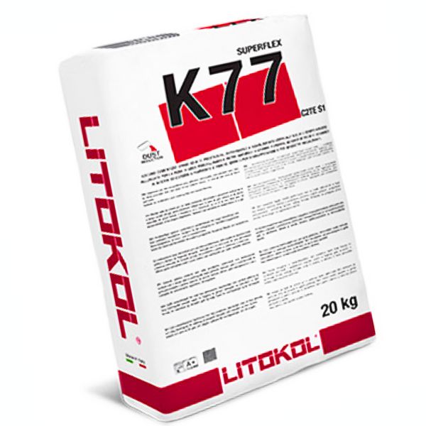 Высокоэластичный цементный клей Litokol Superflex K77 20 кг D-K77G0020 фото