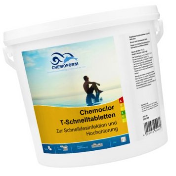 Повільний хлор для басейну Chemoform Chemoclor T-Tabletten 10 кг (таблетки по 20 г). Дезінфекція басейну 0504110 фото