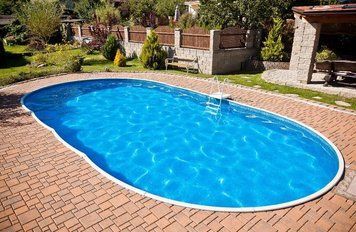 Комплект чеського морозостійкого басейну (550х370х120 см) Azuro 404 DL колір Wood овальний, лайнер Galaxy 0.35 мм, 21 м&sup3; Azuro404DLG фото
