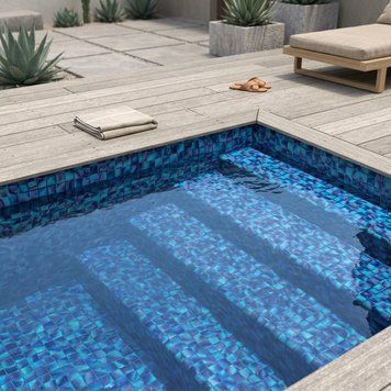 ПВХ пленка для бассейна AVfol DECOR - AD - MOSAIC ELECTRIC, 1,5 мм, 1,65 м 98840165 фото