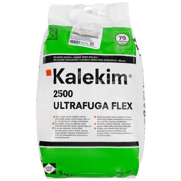 Еластична затирка для швів із силіконом Kalekim Ultrafuga Flex 2538 (5 кг) Багами бежевий 28551 фото