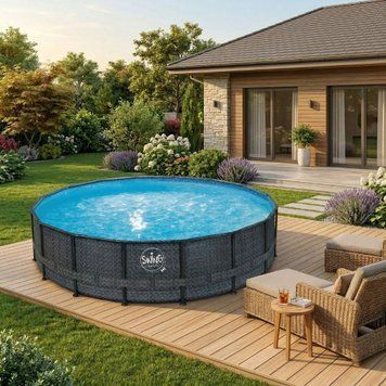 Чеський каркасний басейн Azuro SWING круглий без фільтру 27,0 м&sup3; (549x132 см) 3EXB0199 фото