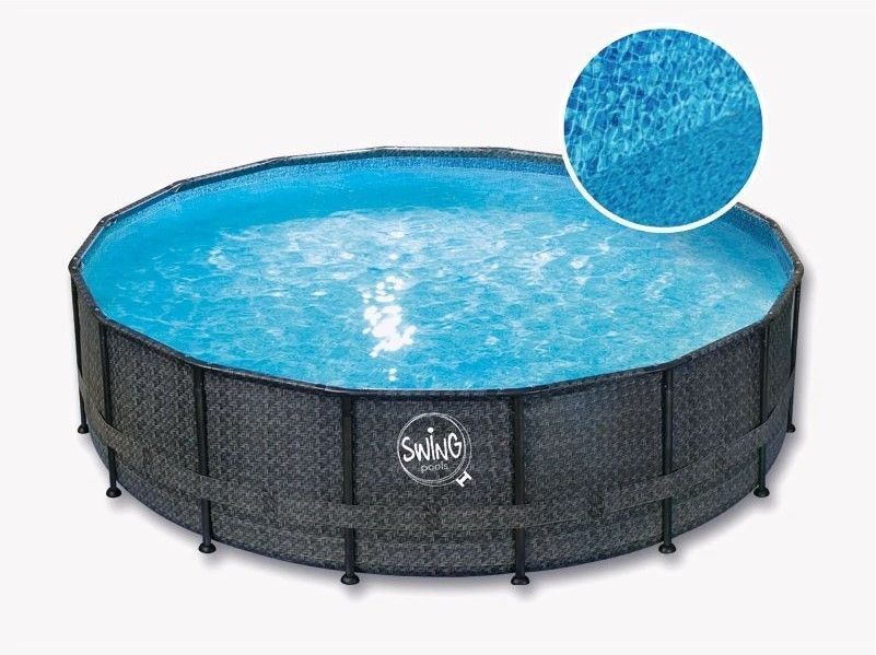 Чешский Бассейн каркасный Azuro SWING круглый без фильтра 27,0 м&sup3; (549x132 см) 3EXB0199 фото
