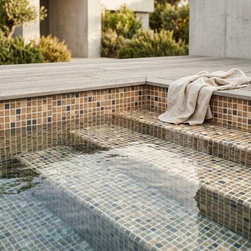 ПВХ плівка для басейну AVfol DECOR - ADP &ndash; MOSAIC SAND, 1.5 мм, 1.65 м &ndash; протиковзна 98866165 фото