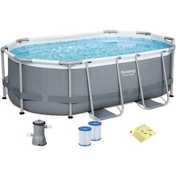 Каркасний басейн Bestway Power Steel 5614A (305х200х84 см) з картриджним фільтром 5614Ab фото