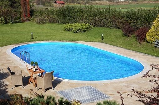 Немецкий сборный большой бассейн 800 x 416 х 120 см овальный Hobby Pool Toscana (пленка 0.8 мм) aqb-11638 242080-08 фото