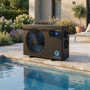 Тепловий насос до басейну до 55 м&sup3; Flotide Heat РХ11/32 Inverter інверторний 11 кВт чорний. Працює також на охолодження 7028284 фото