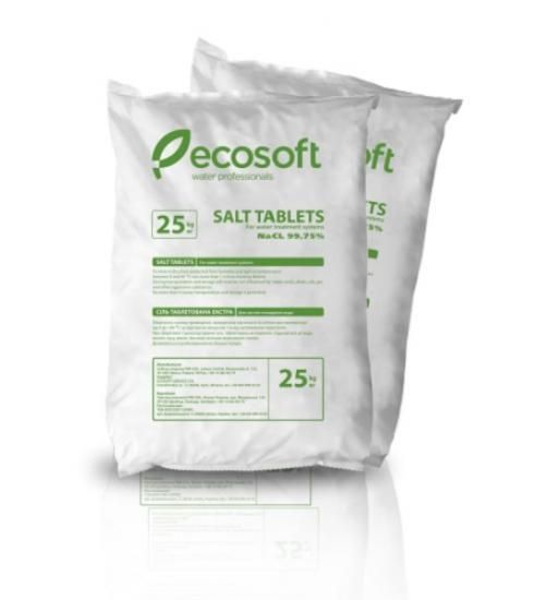 Соль таблетированная 25 кг/мешок Ecosoft W103397 фото