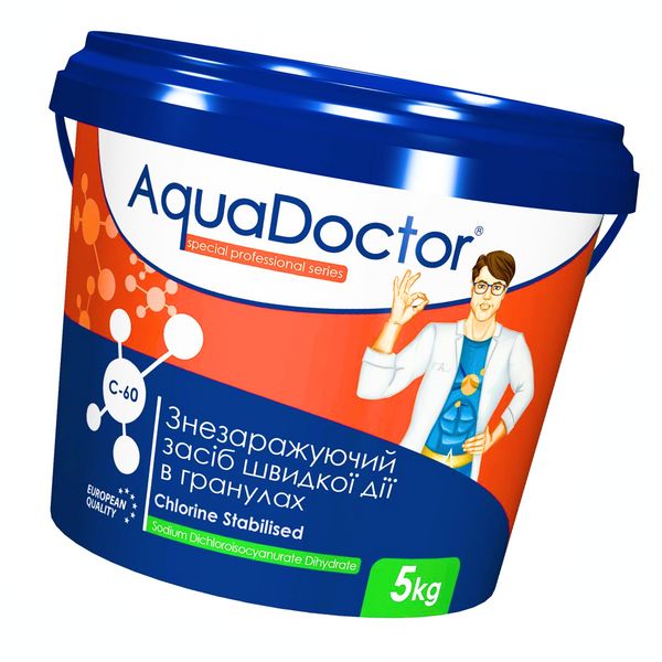 Шоковий хлор в гралах AquaDoctor C-60 5 кг 1550 фото