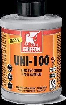 Клей для ПВХ Griffon UNI-100 1 літр W6111052 фото
