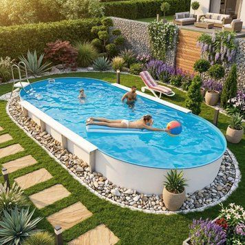 Немецкий морозостойкий бассейн Hobby Pool Milano овальный, 900x500x120 см, лайнер 0.6 мм, 54 м&sup3; Col2500906 фото