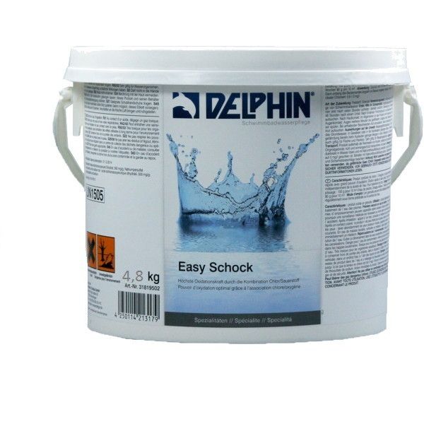 Немецкое комбинированное обеззараживание воды в гранулах Delphin Easy Shock 4,8 кг  0513007D фото