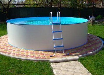Німецький морозостійкий басейн Hobby Pool Milano круглий, 700x150 см, лайнер 0.8 мм, 58 м&sup3;, комплект Col70158КТ фото