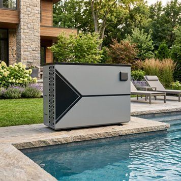 Тепловий насос до басейну до 40 м&sup3; FALCON IRON з WI-FI 7,1 кВт 230В. Працює також на охолодження PASRW015-P-BP6II-X фото