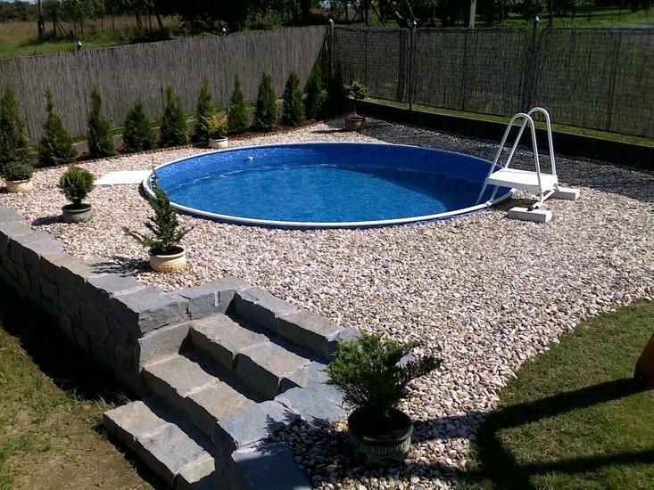 Немецкий морозостойкий бассейн Hobby Pool Milano круглый, 300x150 см, лайнер 0.8 мм, 10.6 м&sup3; Col30158 фото