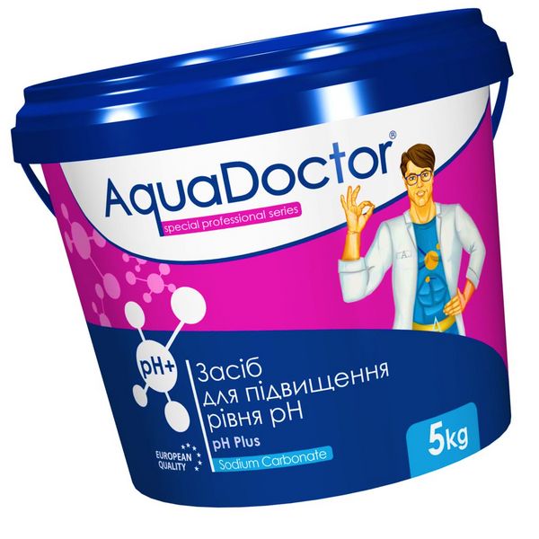 Засіб для підвищення рівня ph у гранулах Aquadoctor PH Plus 5 кг. Підвищення кислотно-лужного балансу води 2497 фото