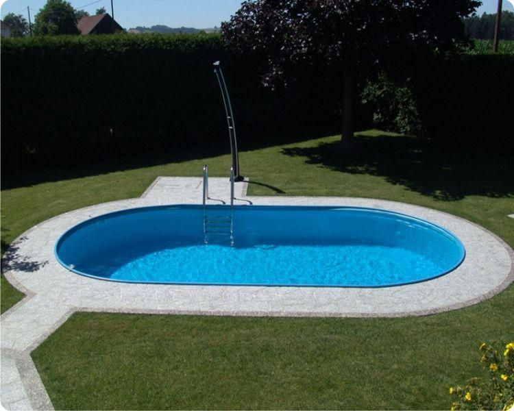 Немецкий морозостойкий бассейн Hobby Pool Milano овальный, 1100x500x150 см, лайнер 0.6 мм, 82.5 м&sup3; Col5501106 фото